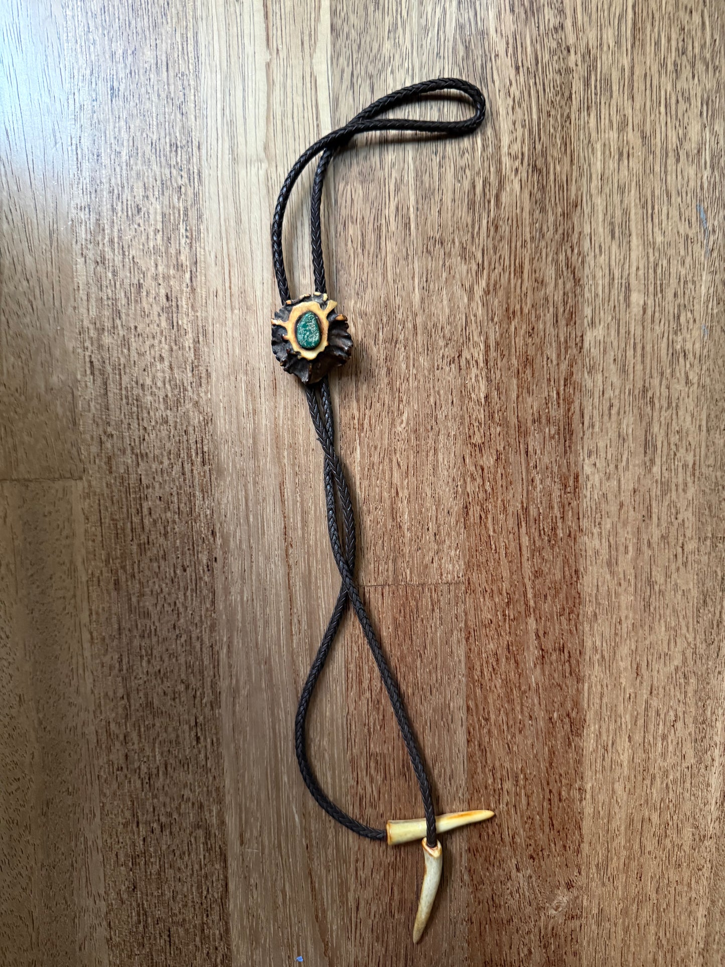 Antler with Green Center Bolo