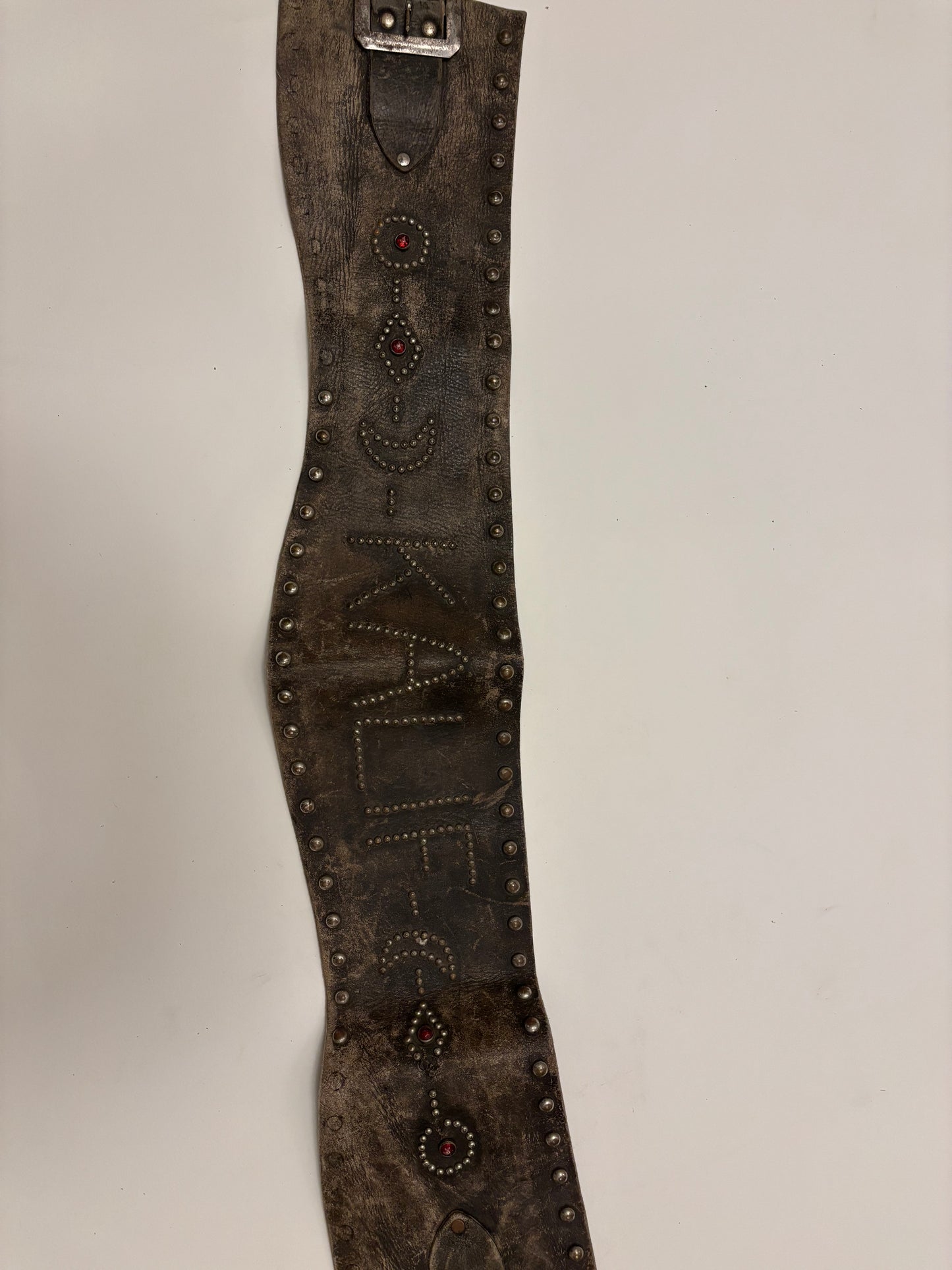 Studded Vintage Leather 'Kalif' Belt