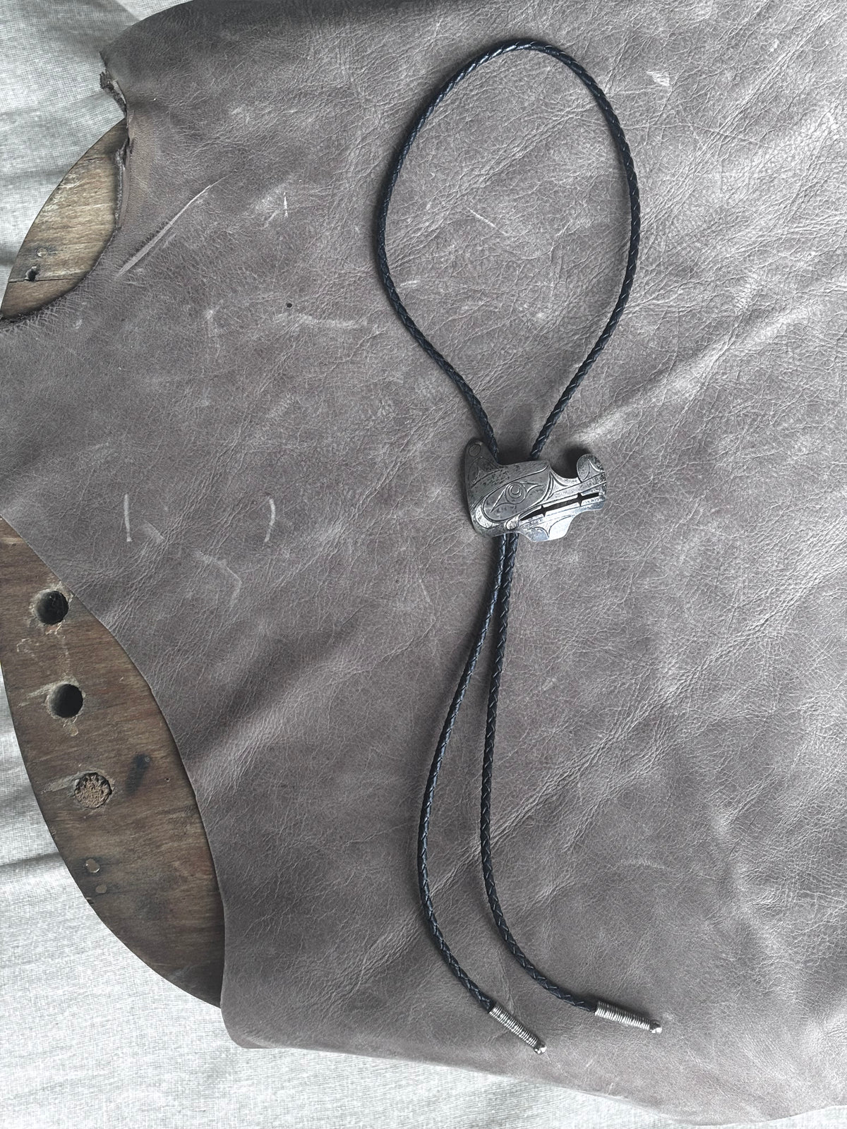 Northwest Coat Indigenous Sterling Silver Raven Bolo