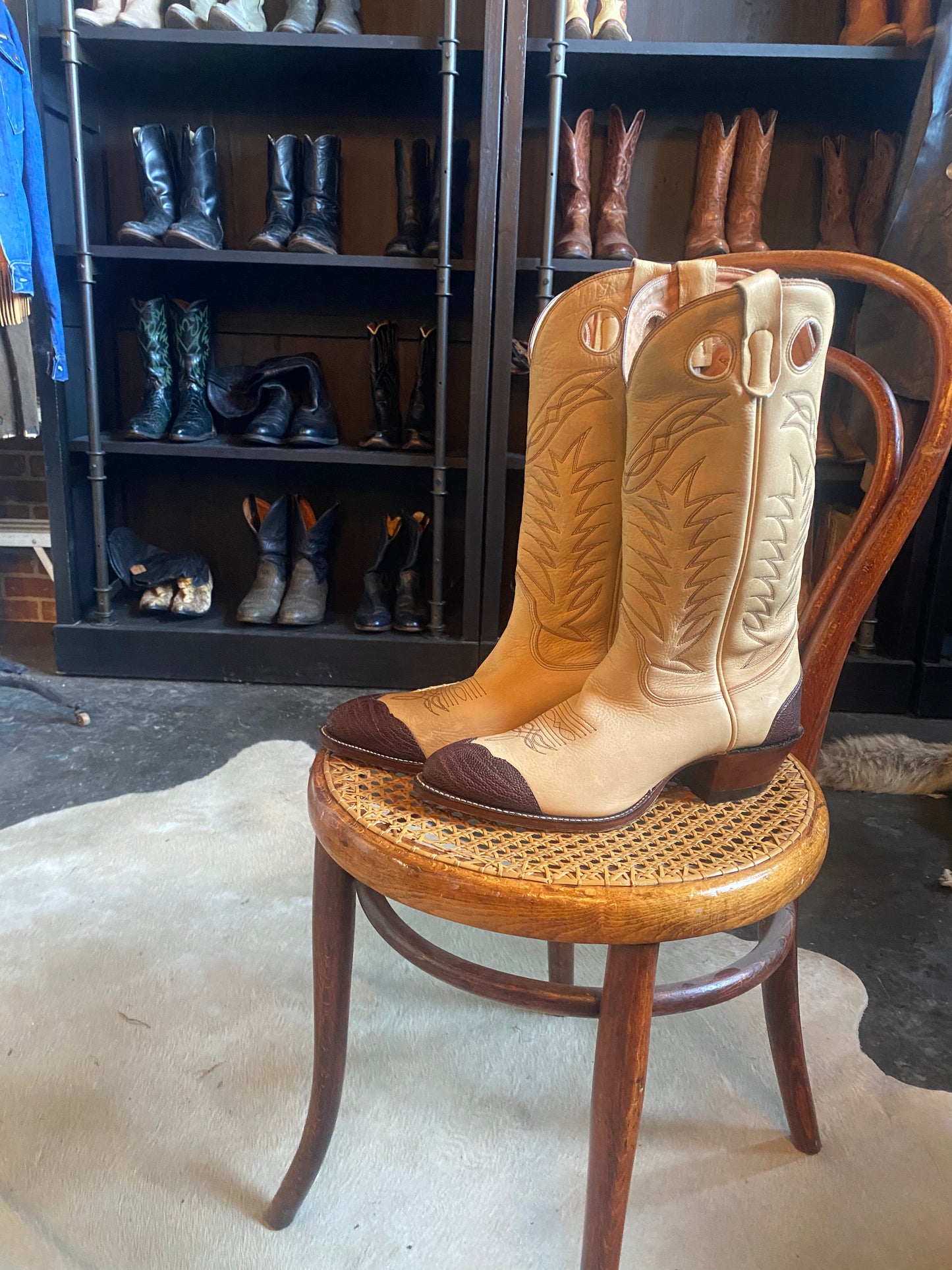 TAN ALBERTA BOOTS COWBOY BOOTS