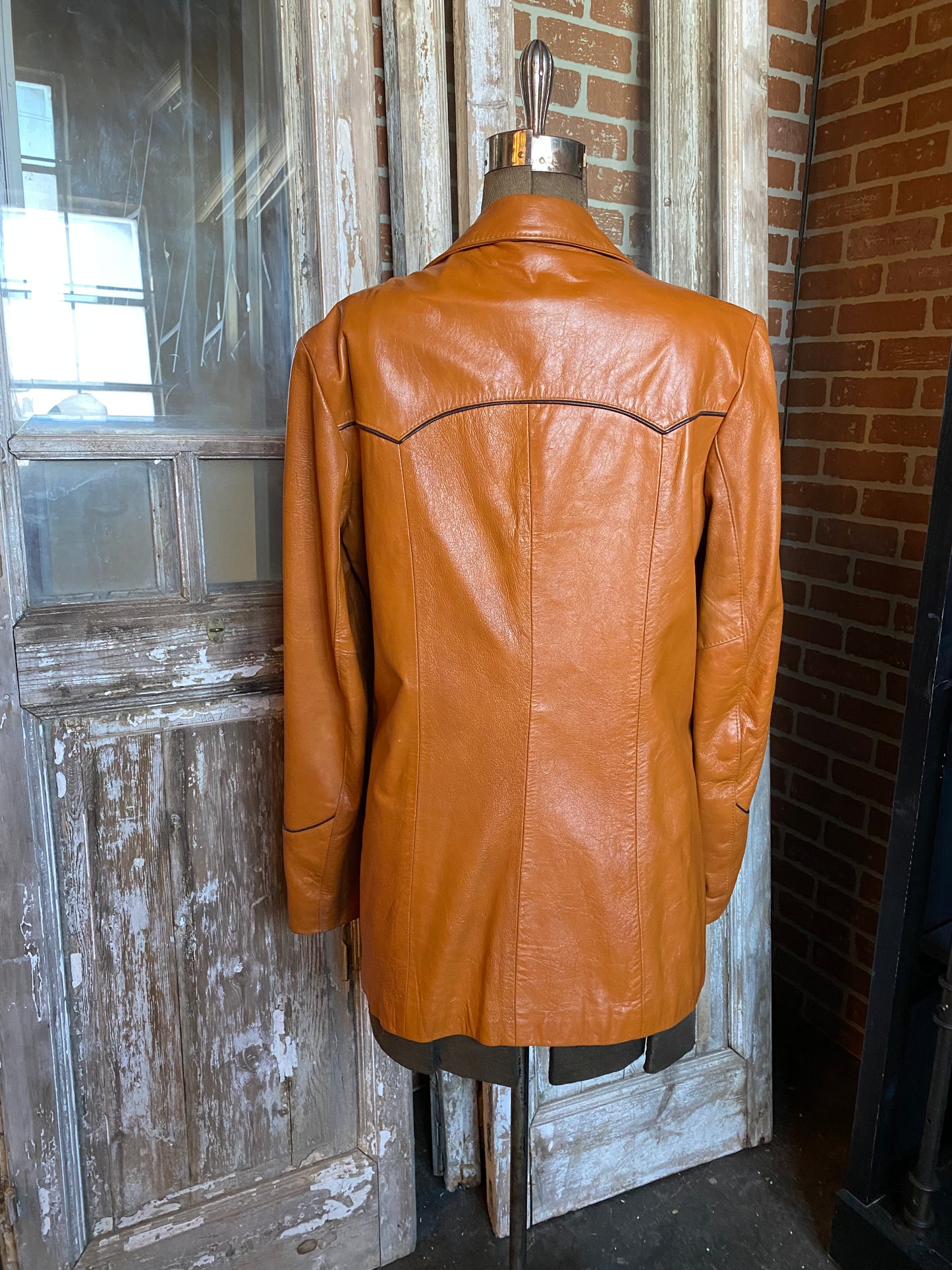 BURNT BOUTIQUE OF LEATHERS LEATHER JACKET