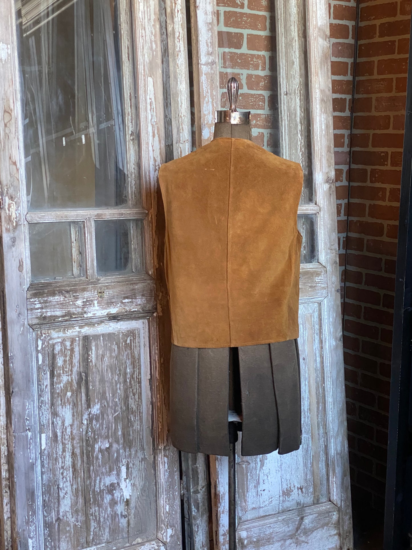 BROWN SUEDE VEST