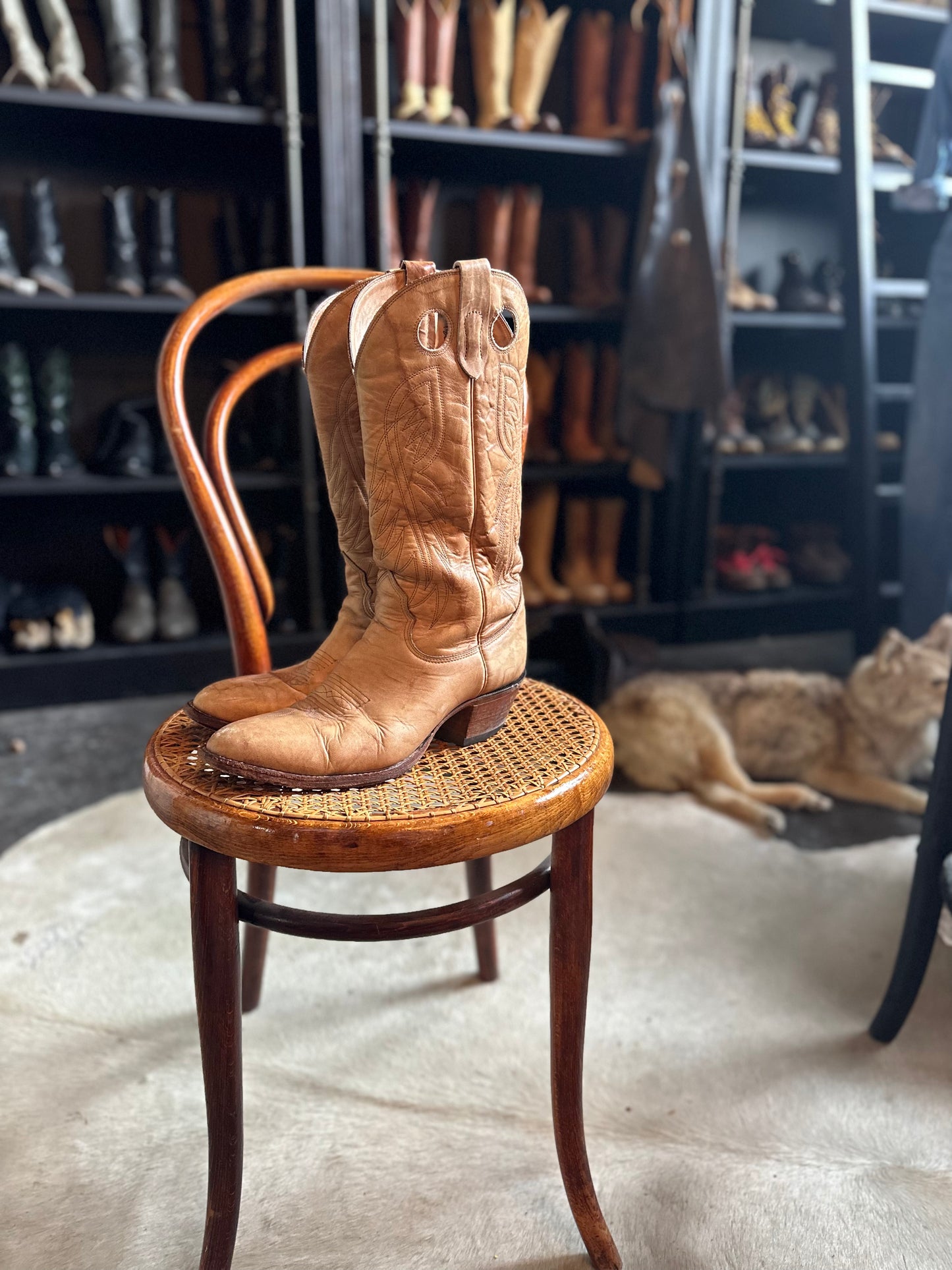 TAN BILTRITE COWBOY BOOTS