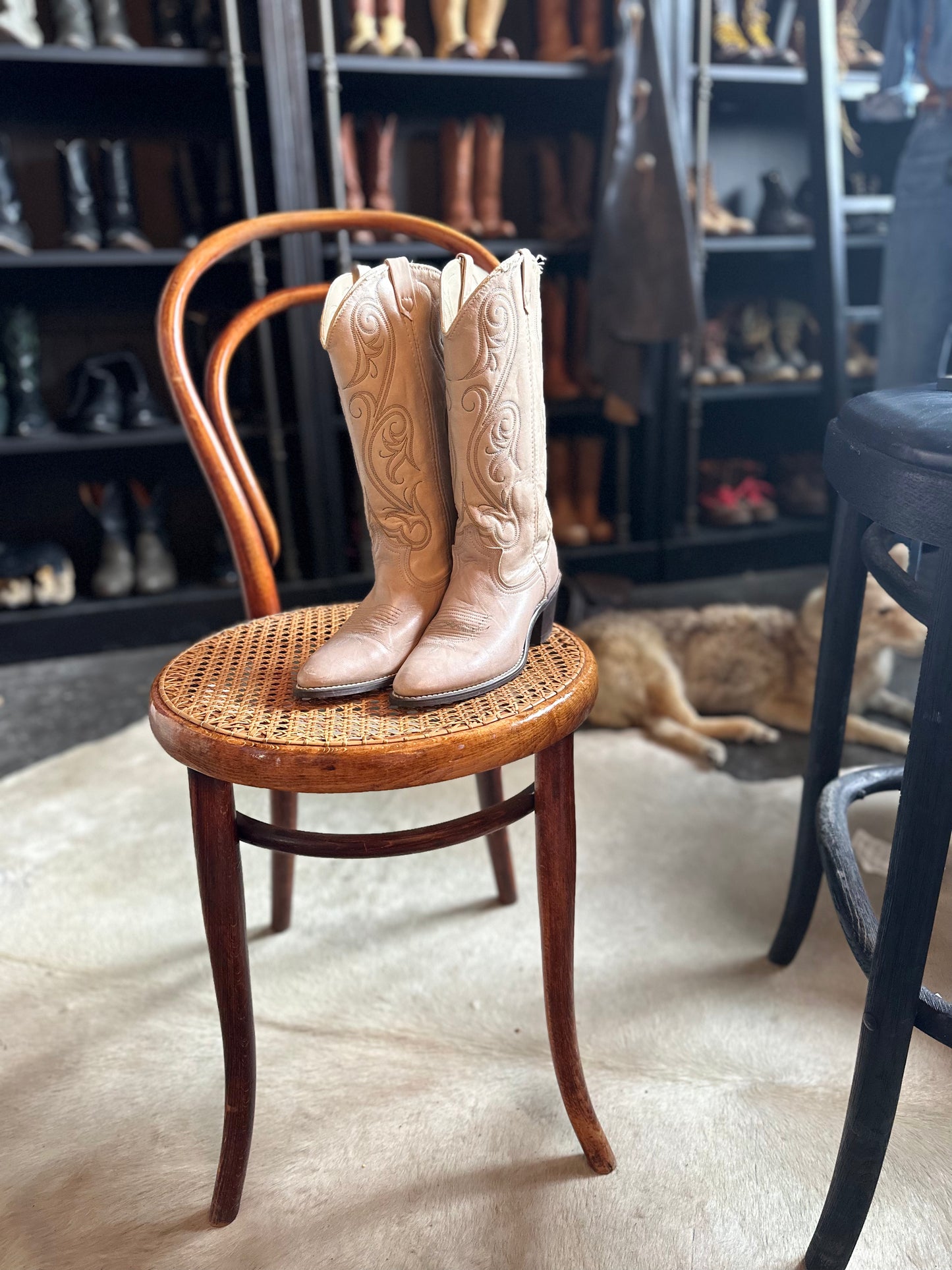 BLUSH ACME COWBOY BOOTS