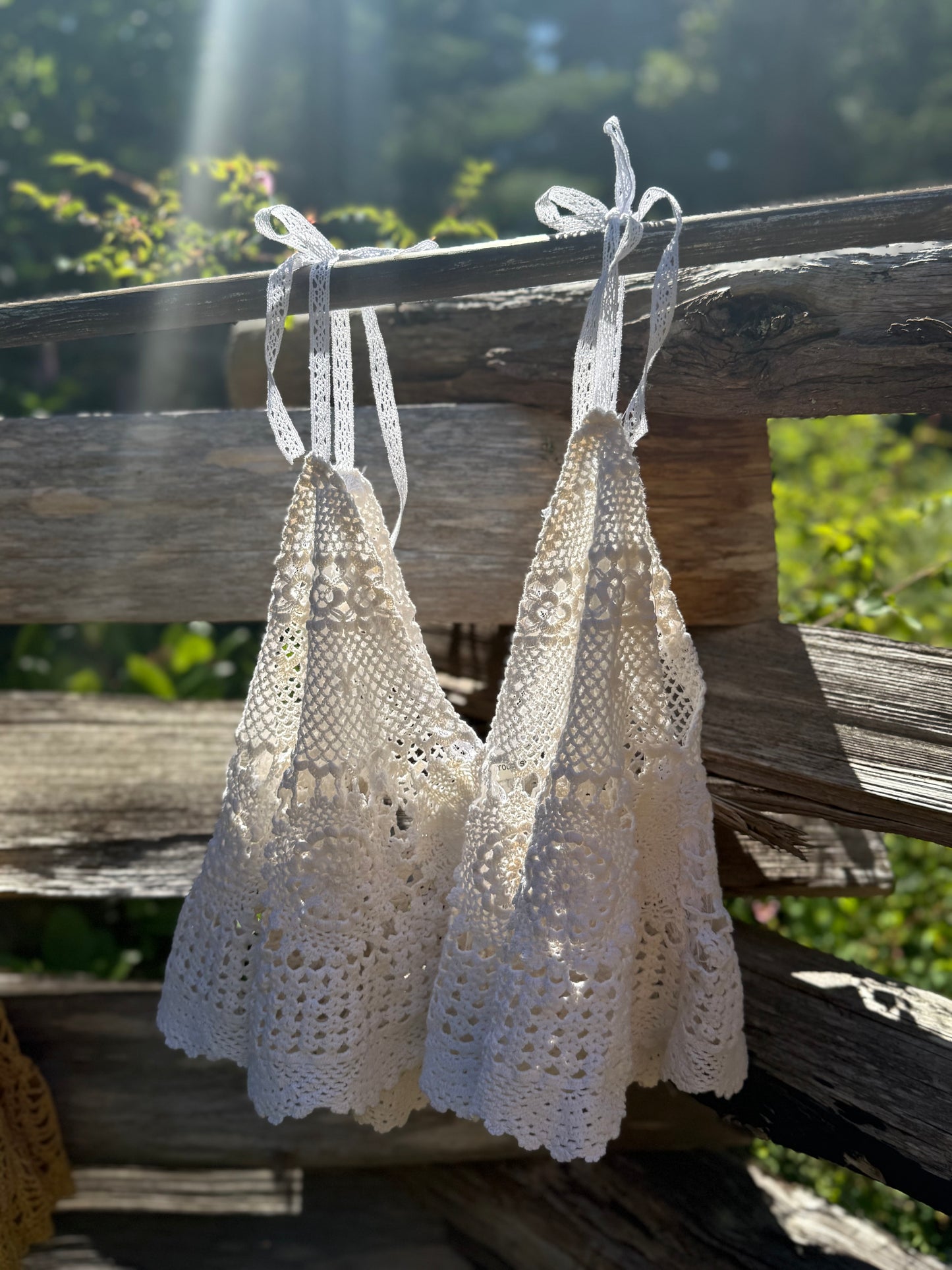 Vintage Crocheted Top (cream)