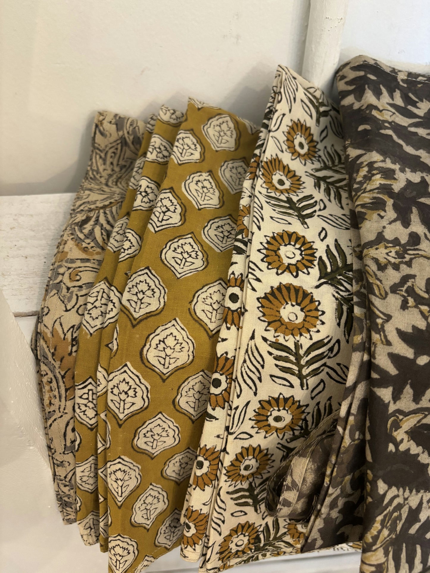 Hand Block Printed Mini Bandanas