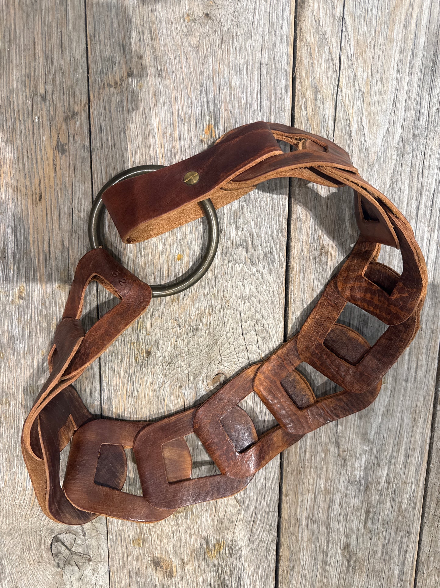 Leather Link Belt
