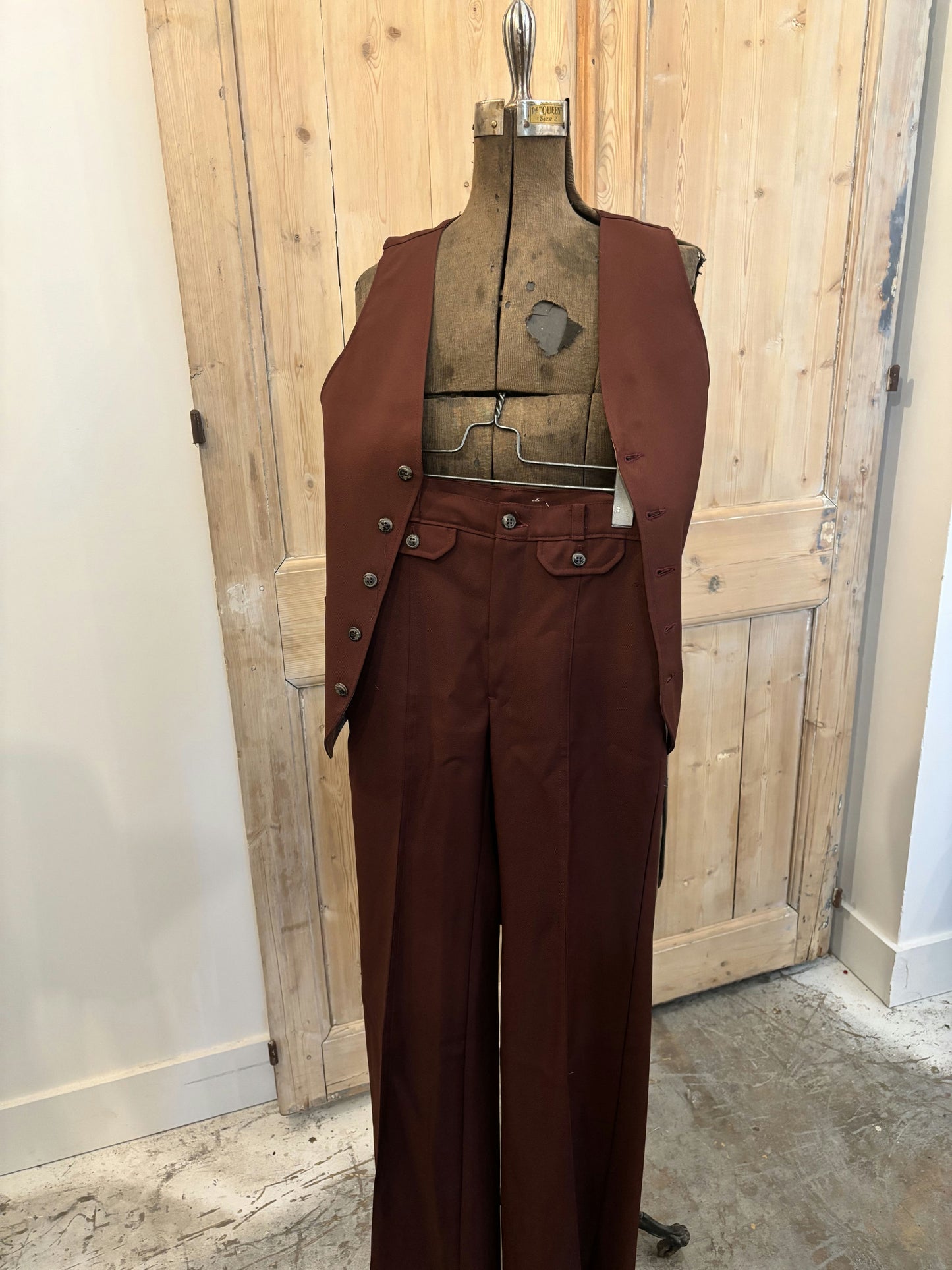 Vintage Polyester 2 Piece Suit