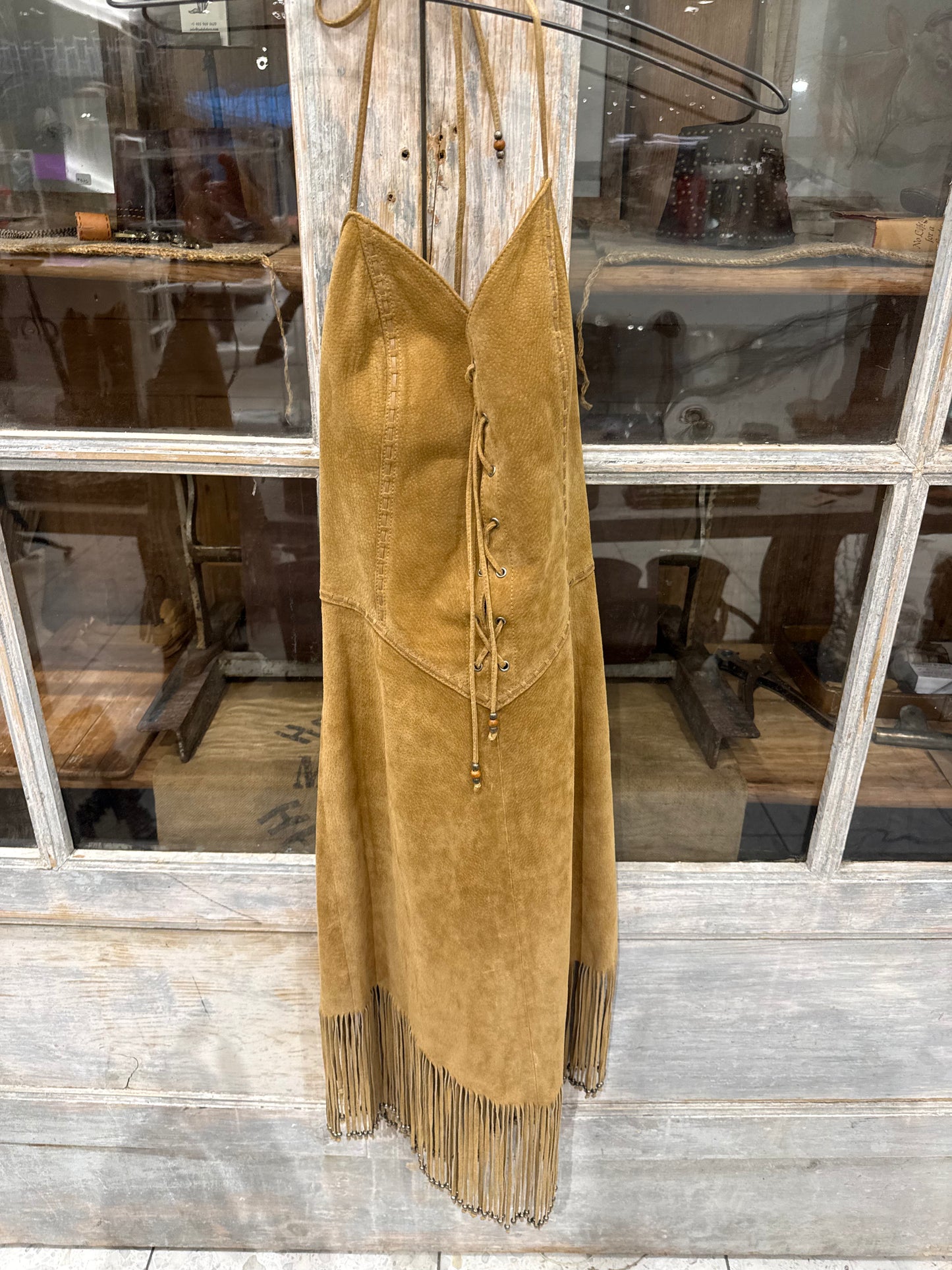 Fringe Suede Dress