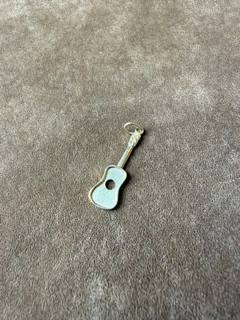 Vintage Guitar Charm - 10k Gold