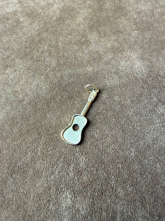 Vintage Guitar Charm - 10k Gold