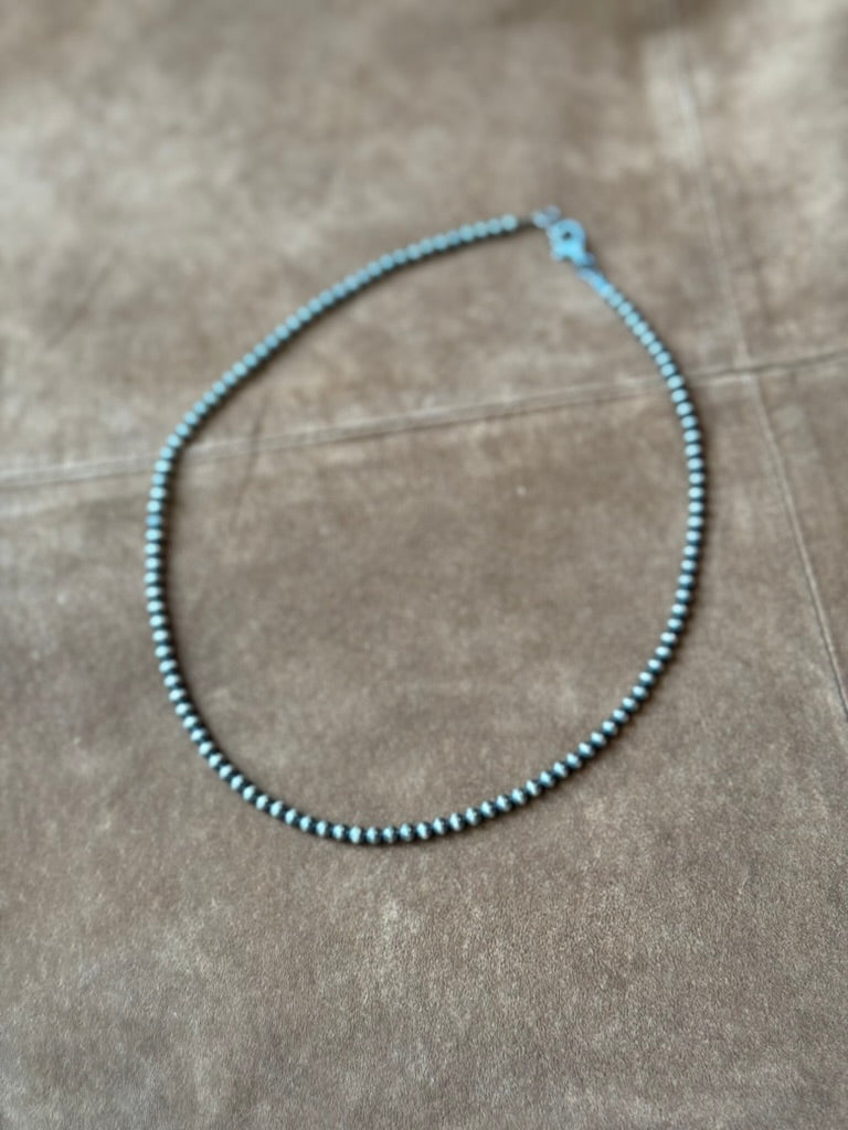 Silver Navajo Pearls NEcklace