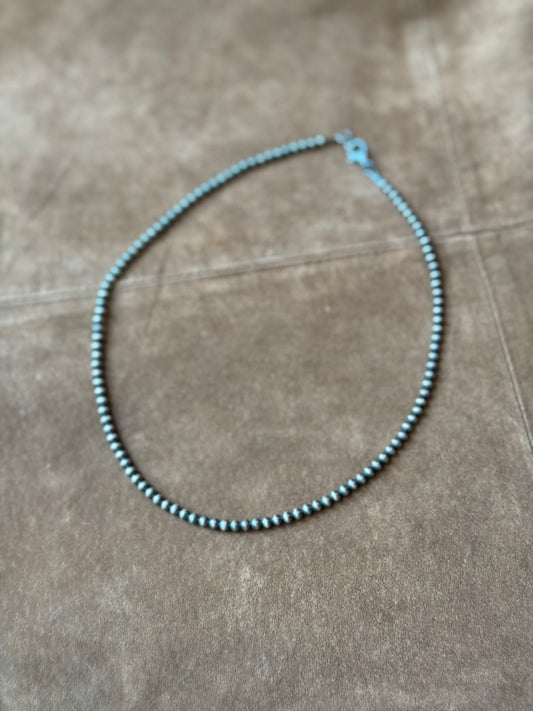 Silver Navajo Pearls NEcklace