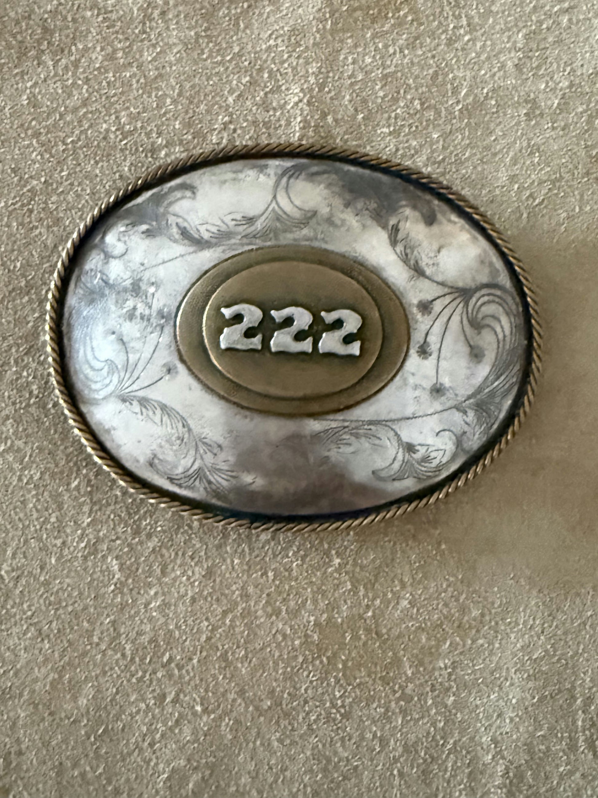 Silver and Brass ‘222’ Buckle