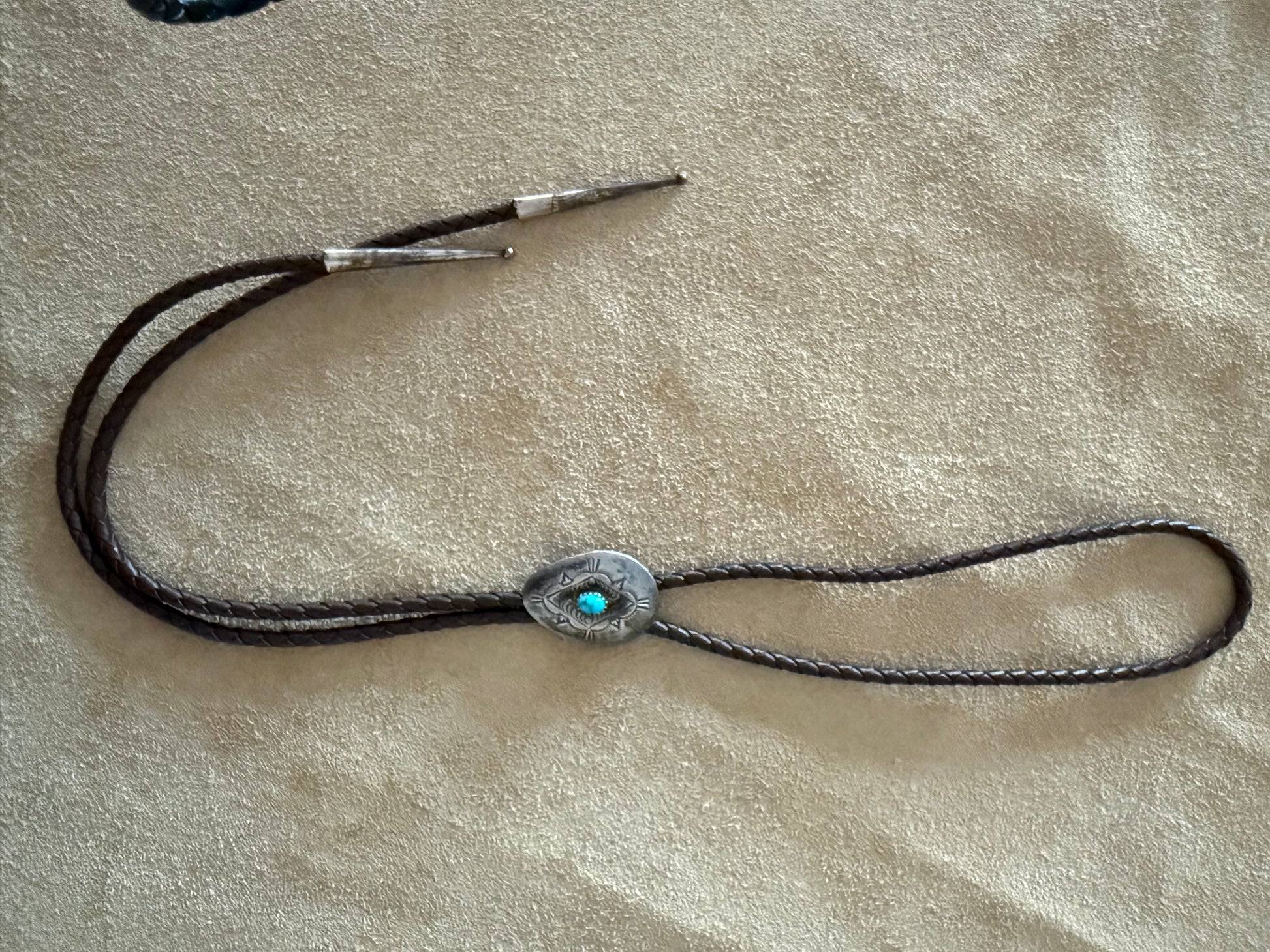 Silver and Turquoise Bolo