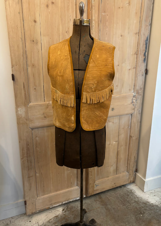 Fringed Leather Vest