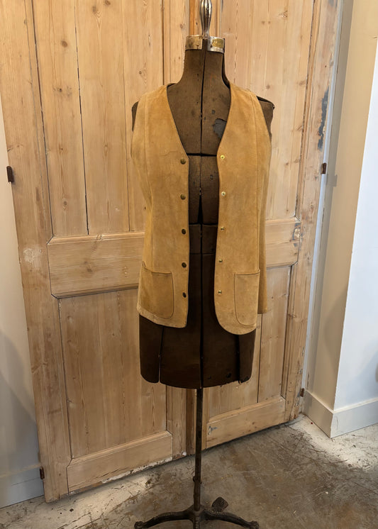 Suede Snap Vest