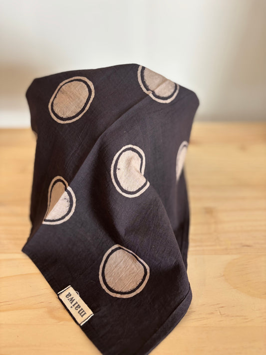 Hand Block Printed Bandana Dots