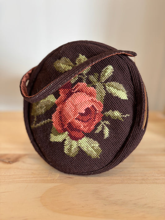 Vintage Needle Point Purse
