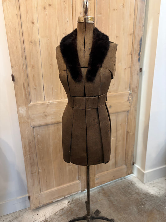 Fur Collar Dark Brown