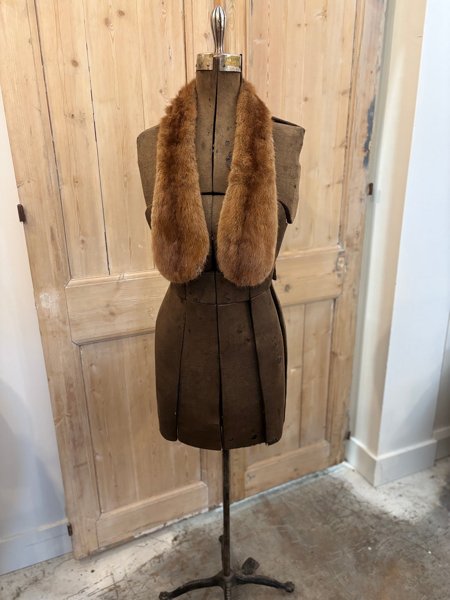 Fur Collar Light Brown