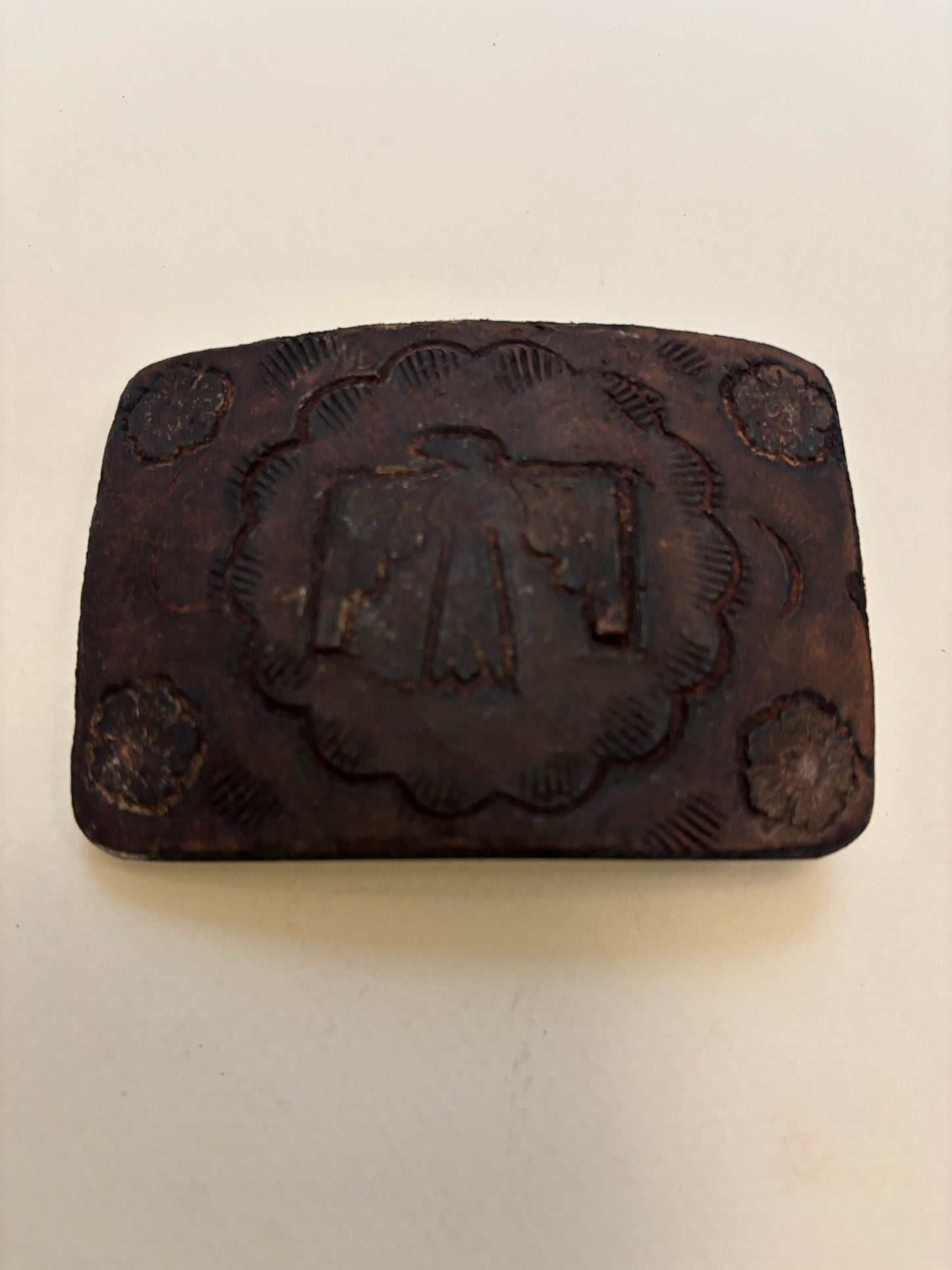 Carved Belt Buckle - Eagle