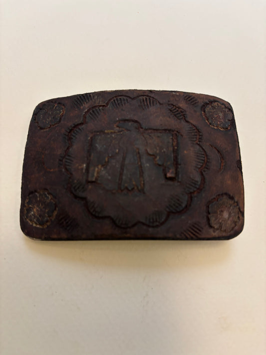Carved Belt Buckle - Eagle