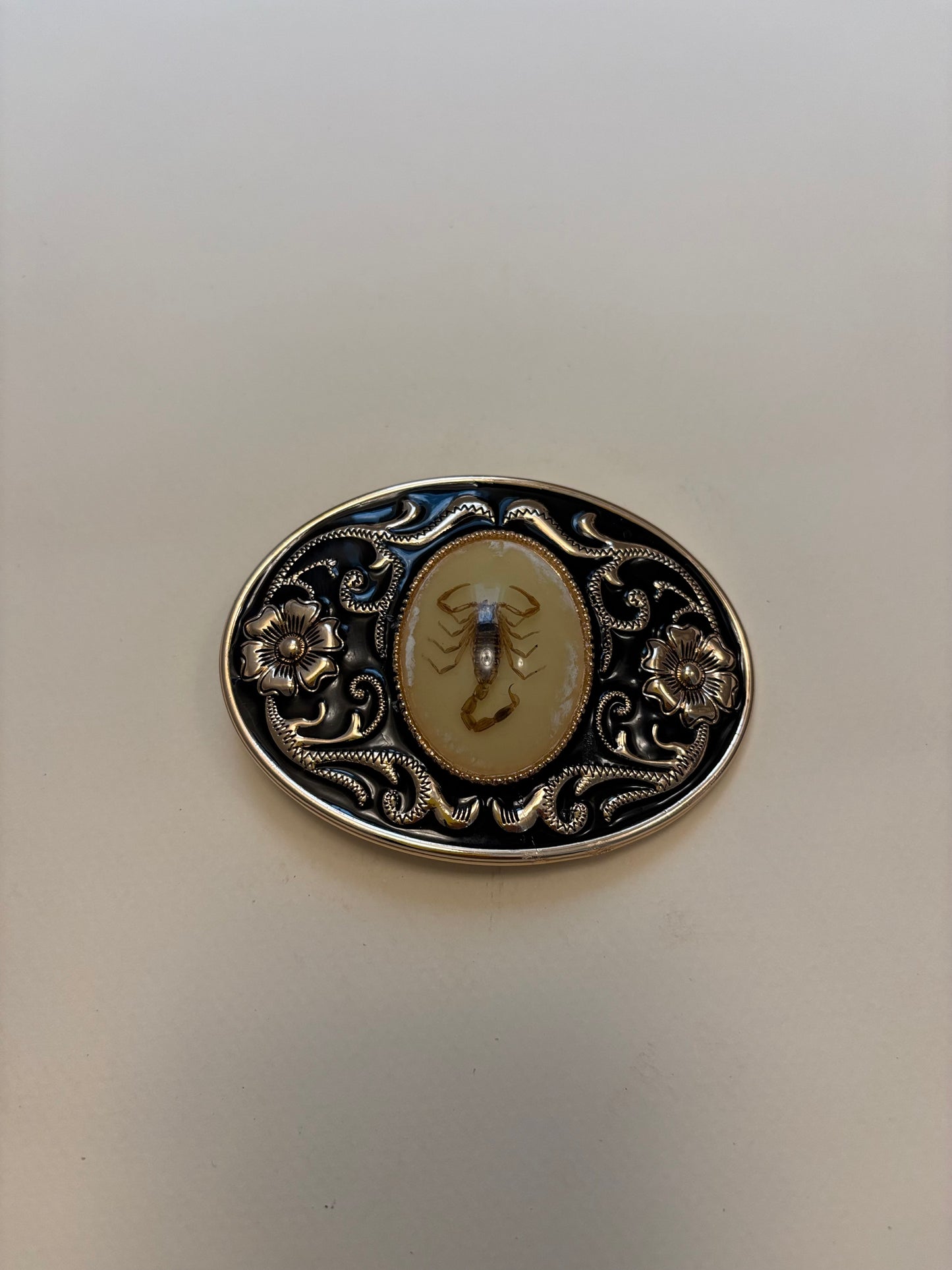 Metal Belt Buckle - Scorpion