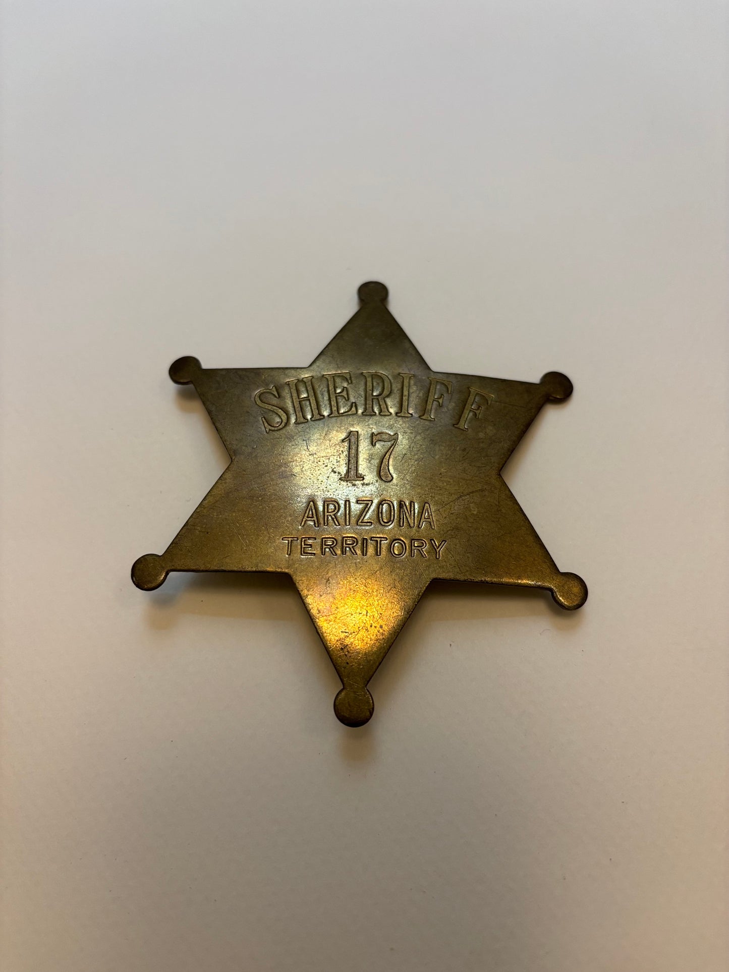 Brass Sheriff Badge