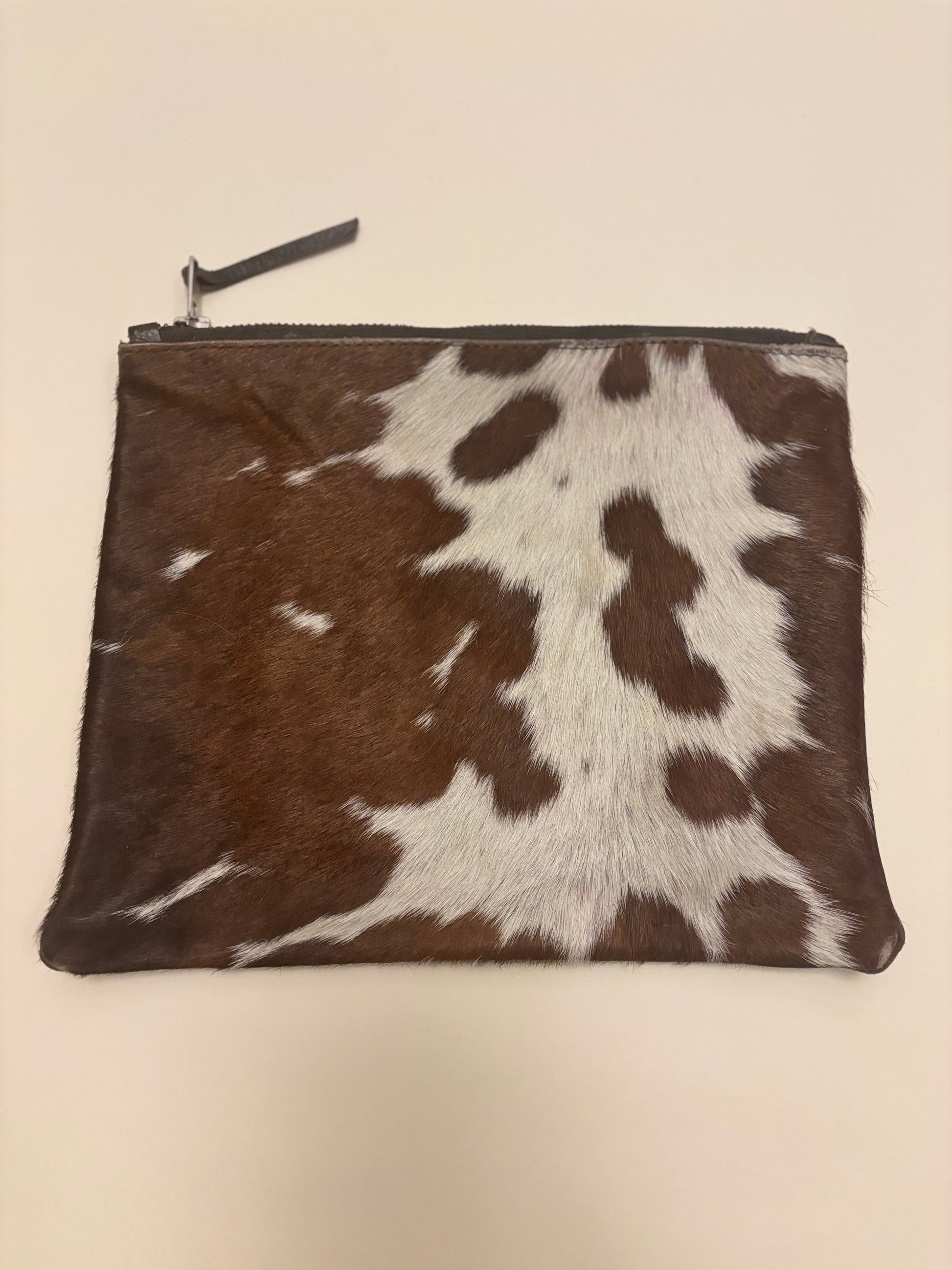 Cow Print Zip Pouch