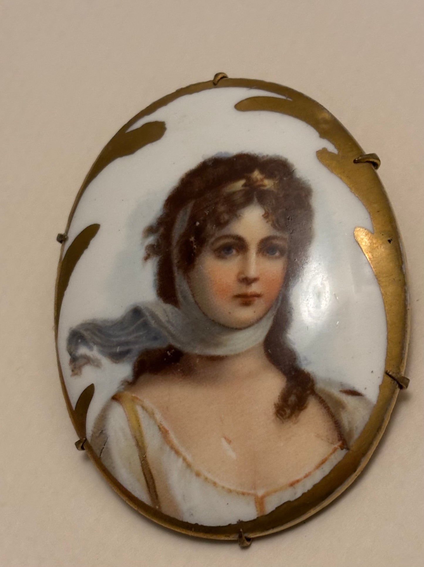 Porcelain Brooch