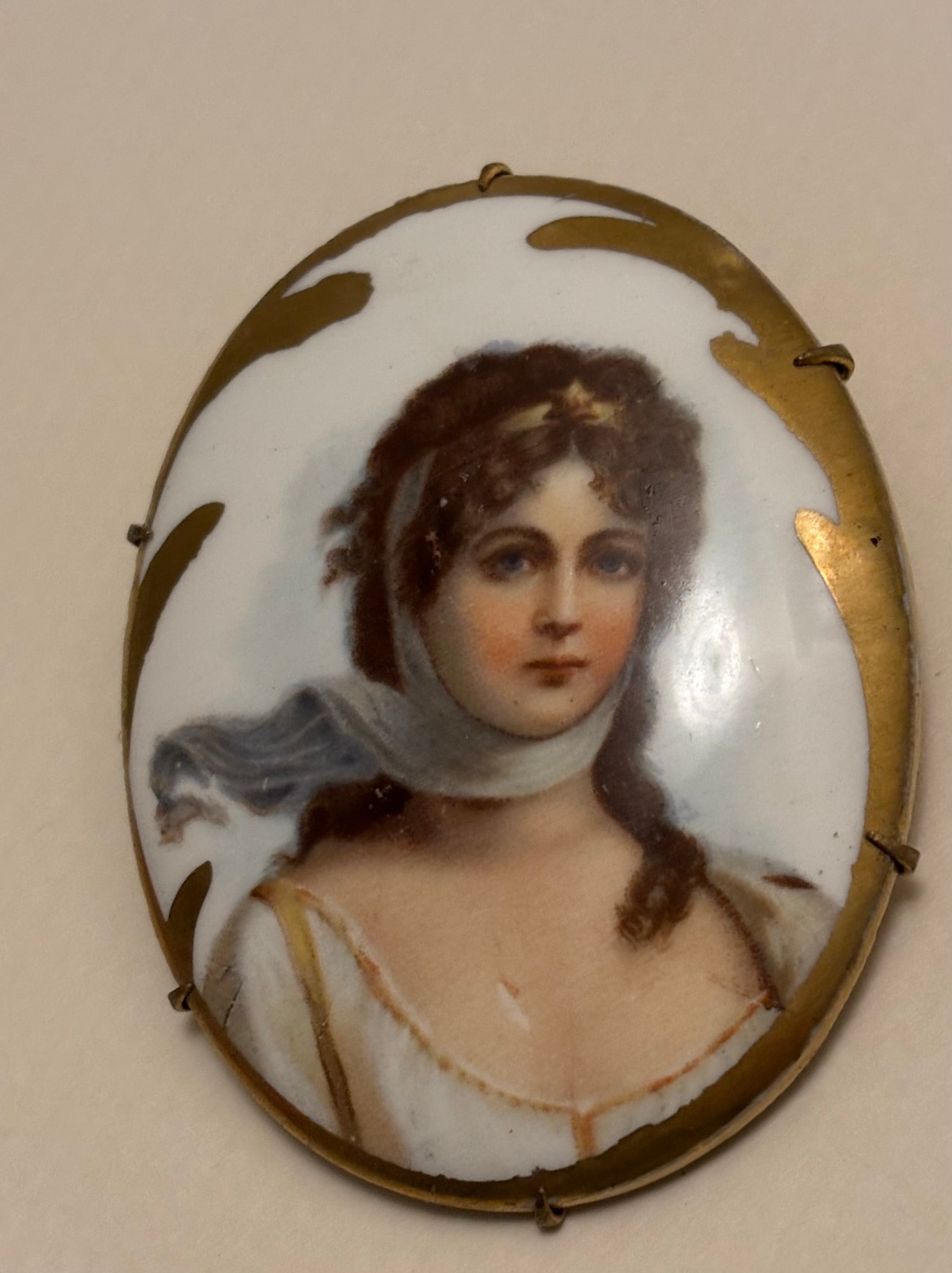 Porcelain Brooch