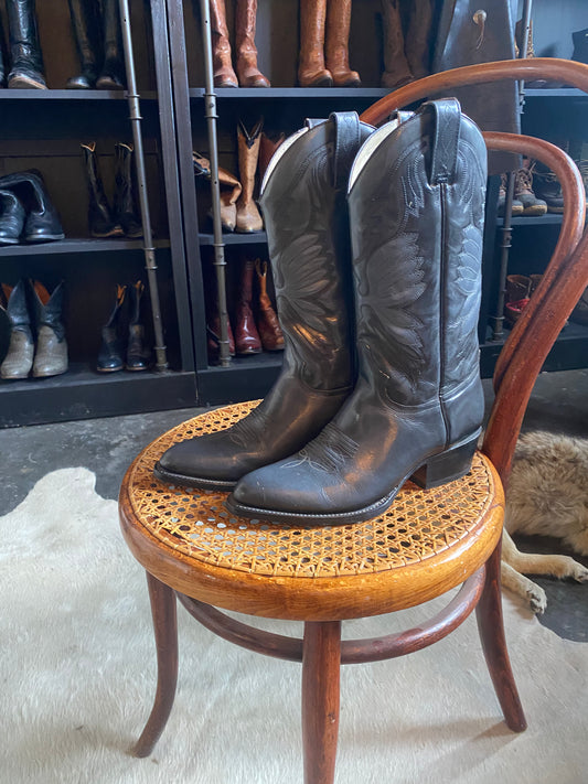 DARK GREY RANCHO COWBOY BOOTS