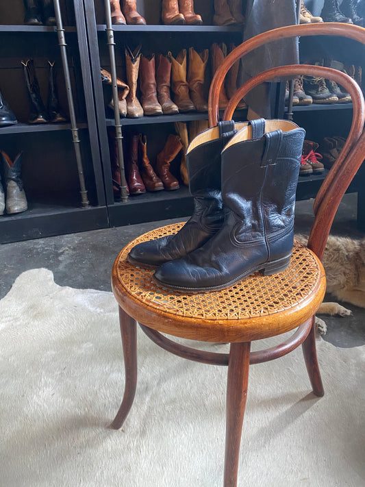 NAVY BLUE JUSTIN COWBOY BOOTS