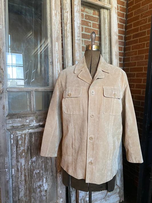 TAN SUEDE HATHAWAY JACKET