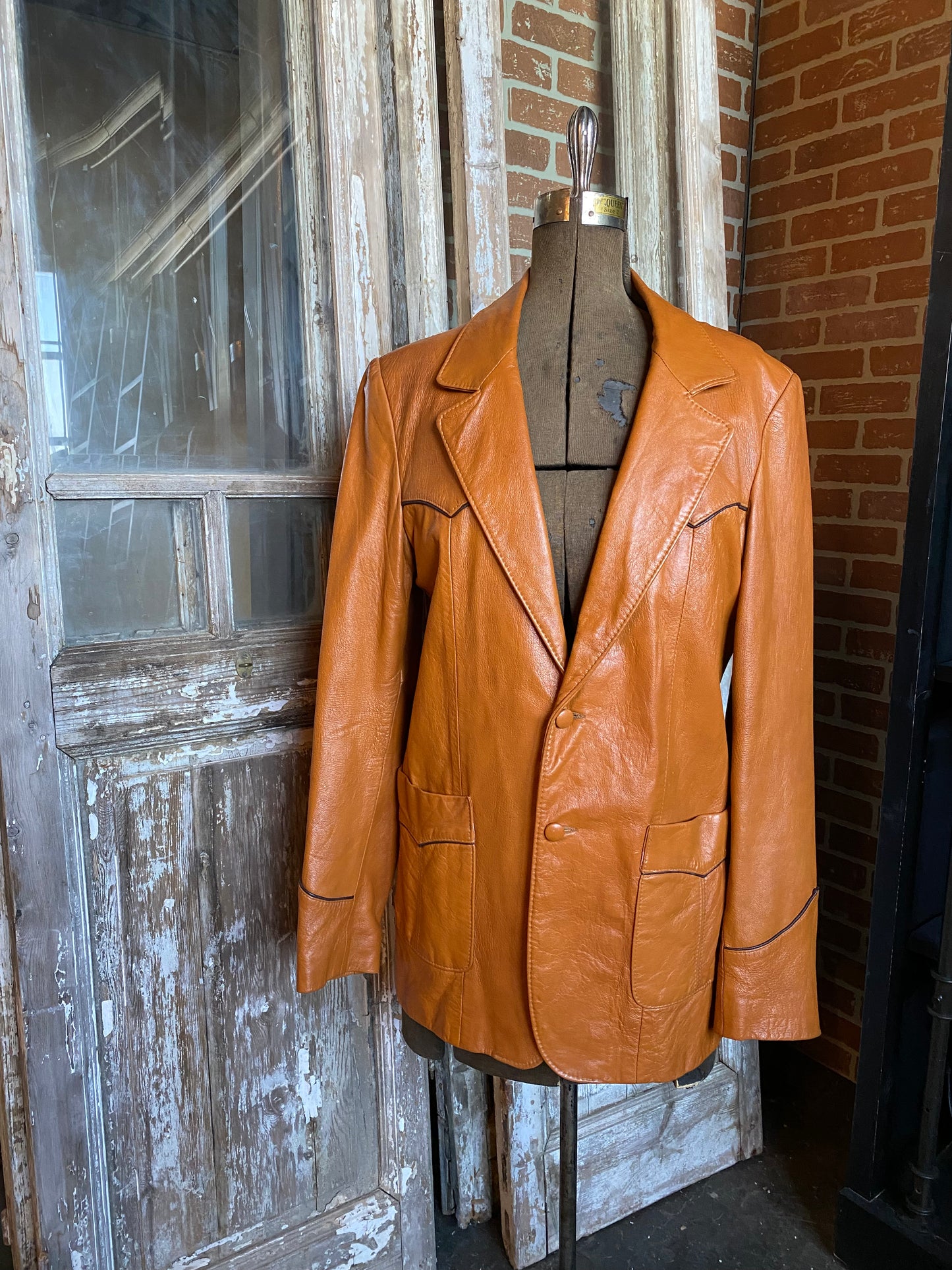 BURNT BOUTIQUE OF LEATHERS LEATHER JACKET