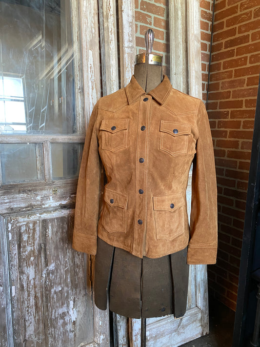 BROWN SUEDE JACKET