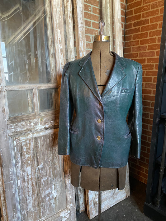 EMERALD LEATHER JACKET