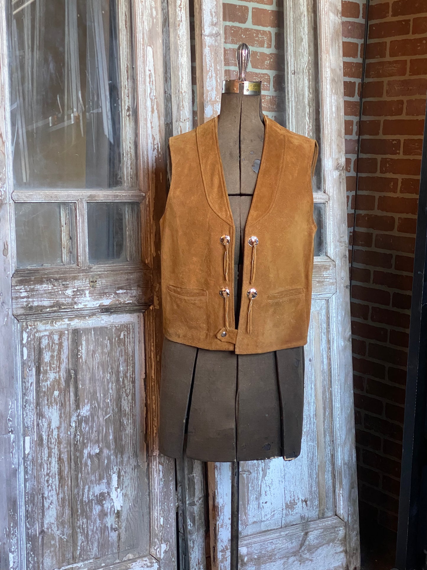 BROWN SUEDE VEST