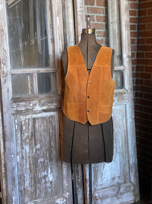 BURNT SUEDE VEST