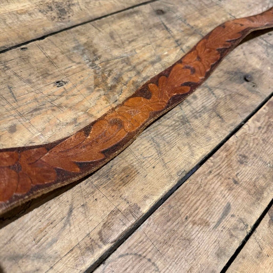 TOOLED LEATHER BELT