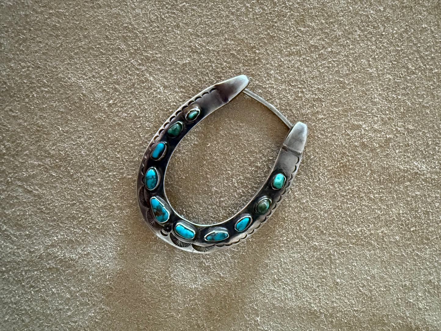 Mexican Silver Horseshoe Buckle
