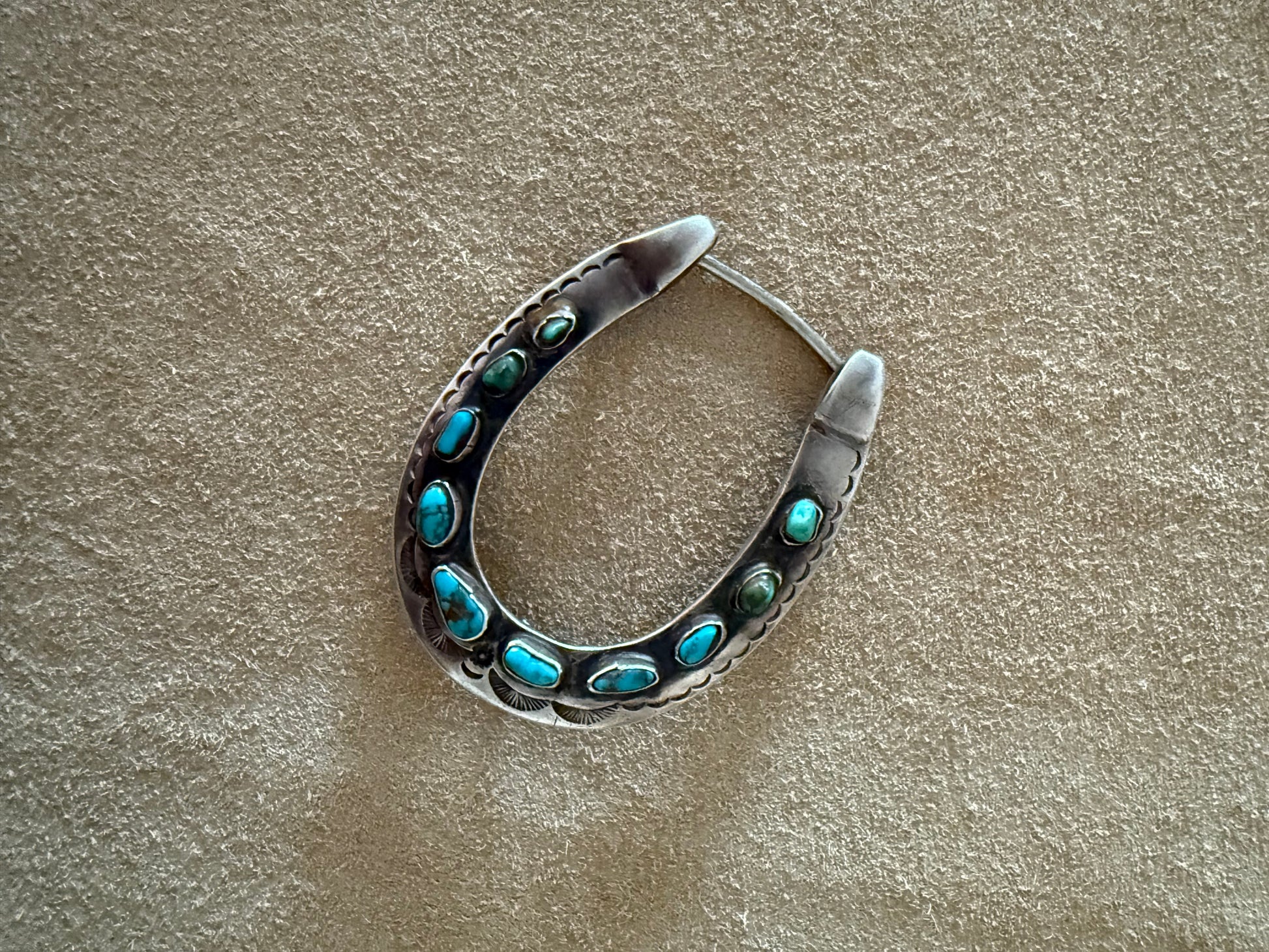 Mexican Silver Horseshoe Buckle