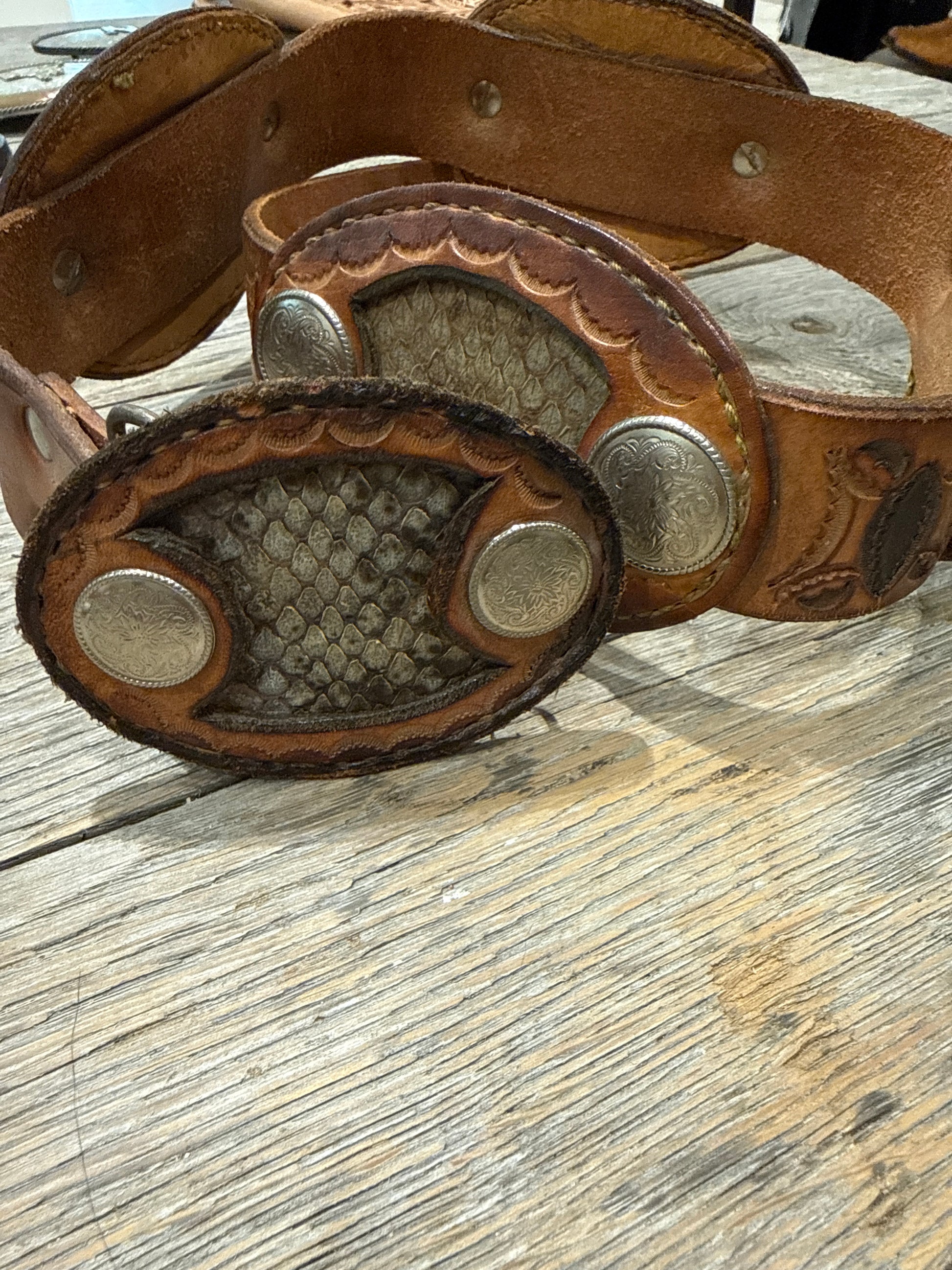 Vintage Wylie’s Rattlesnake Belt 1970