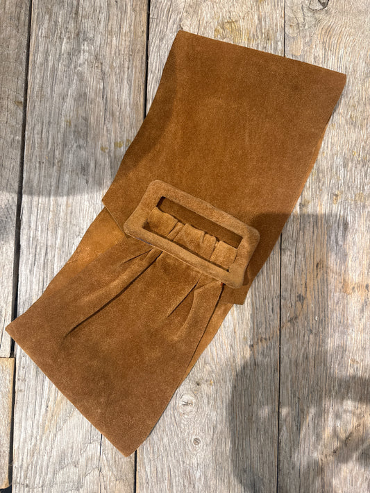 Wide Suede Belt