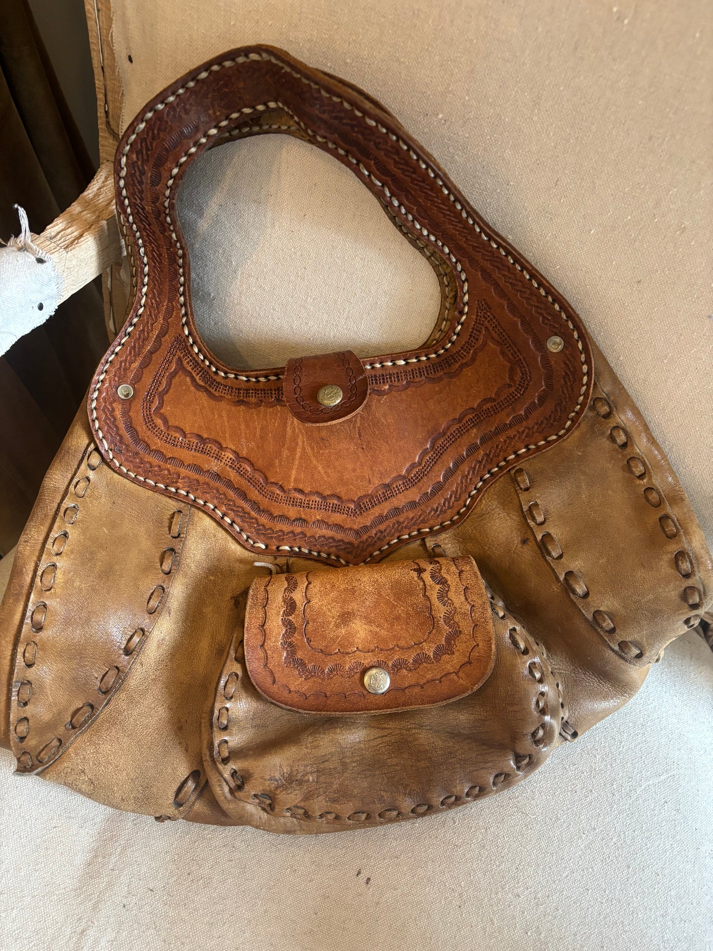 Vintage Leather Shoulder Bag