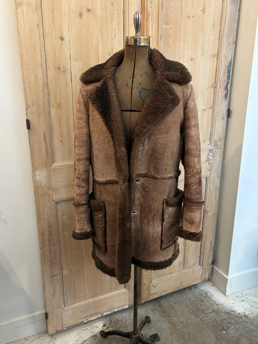 Shearling Coat Brown